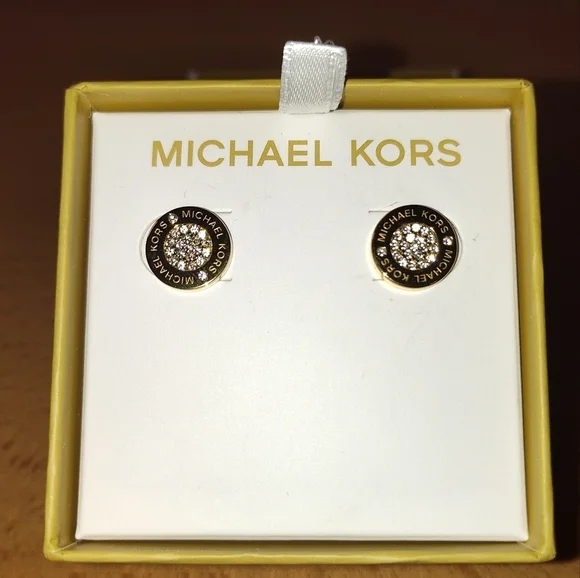 Michael Kors Gold Tone Earrings - Picture 2 of 4